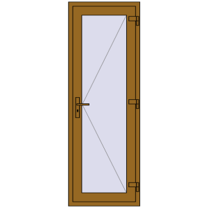 Купити Внутрішні двері 670x1950 мм REHAU Т94/60 LIGHT_OAK з двох сторін