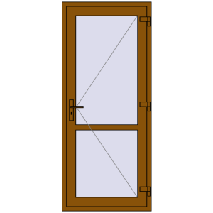 Купити Внутрішні двері 850x1990 мм REHAU Т94/60 GOLDEN OAK з двох сторін