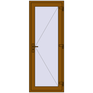 Купити Внутрішні двері 800x2100 мм REHAU Т94/60 GOLDEN OAK з двох сторін