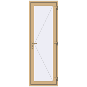 Купити Внутрішні двері 750x2200 мм Altest RAL 1001 Beige з двох сторін