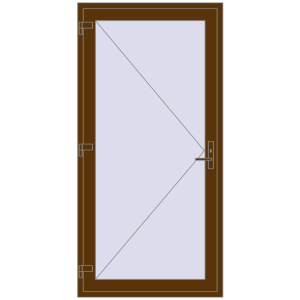 Купити Внутрішні двері 1060x2150 мм REHAU Т94/60 WALNUT з двох сторін