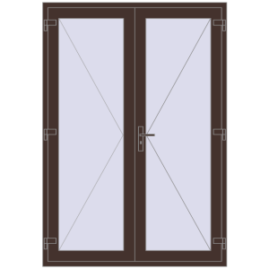 Купити Внутрішні двері 1500x2150 мм Altest RAL 8017 Chocolate brown з двох сторін