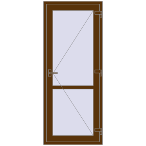 Купити Внутрішні двері 840x2040 мм REHAU Т94/60 WALNUT з двох сторін