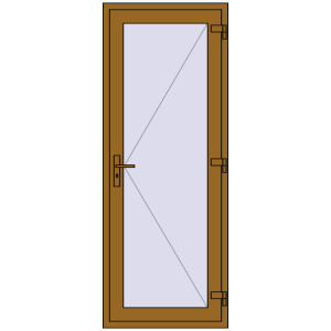 Купити Внутрішні двері 780x2070 мм REHAU Т94/60 LIGHT_OAK з двох сторін