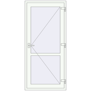 Купити Внутрішні двері 900x1950 мм REHAU Т94/60 Білий (RAL 9016) з двох сторін