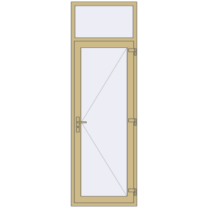 Купити Внутрішні двері 870x2700 мм Altest RAL 1000 Green beige з двох сторін