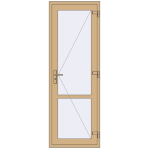 Купити Внутрішні двері 750x2150 мм Altest RAL 1001 Beige з двох сторін