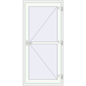 Купити Внутрішні двері 900x1900 мм REHAU Z74/60 Білий (RAL 9016) з двох сторін