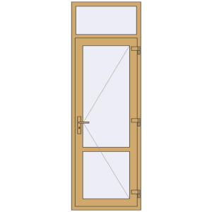 Купити Внутрішні двері 800x2400 мм Altest RAL 1002 Sand yellow з двох сторін
