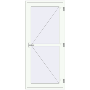 Купити Внутрішні двері 900x2000 мм REHAU Т94/60 Білий (RAL 9016) з двох сторін