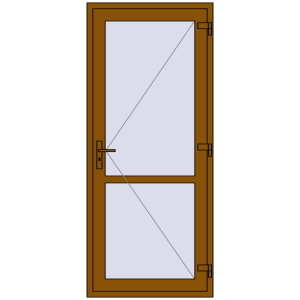 Купити Внутрішні двері 900x2100 мм REHAU Т94/60 GOLDEN OAK з двох сторін