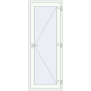 Купити Внутрішні двері 800x2100 мм REHAU Т94/60 Білий (RAL 9016) з двох сторін