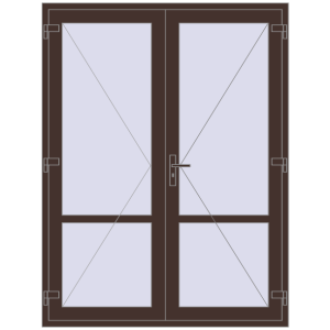 Купити Внутрішні двері 1600x2100 мм Altest RAL 8017 Chocolate brown з двох сторін