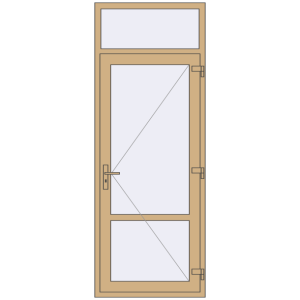 Купити Внутрішні двері 900x2400 мм Altest RAL 1001 Beige з двох сторін