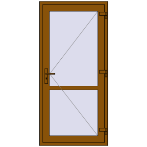 Купити Внутрішні двері 900x1900 мм REHAU Т94/60 GOLDEN OAK з двох сторін
