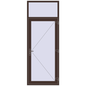 Купити Внутрішні двері 1000x2630 мм Altest RAL 8017 Chocolate brown з двох сторін