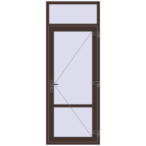 Купити Внутрішні двері 900x2400 мм Altest RAL 8017 Chocolate brown з двох сторін