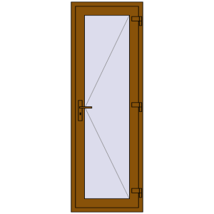 Купити Внутрішні двері 700x2050 мм REHAU Z74/60 GOLDEN OAK з двох сторін
