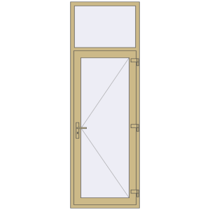 Купити Внутрішні двері 870x2600 мм Altest RAL 1000 Green beige з двох сторін