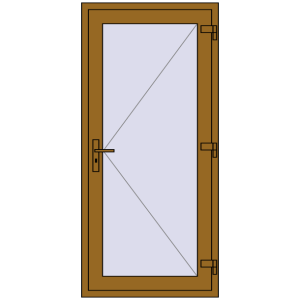 Купити Внутрішні двері 850x1830 мм REHAU Т94/60 LIGHT_OAK з двох сторін