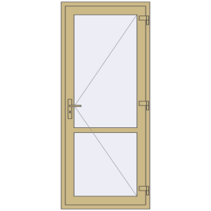 Купити Внутрішні двері 900x2100 мм Altest RAL 1000 Green beige з двох сторін