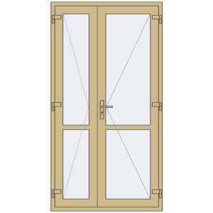 Купити Внутрішні двері 1200x2250 мм Altest RAL 1000 Green beige з двох сторін
