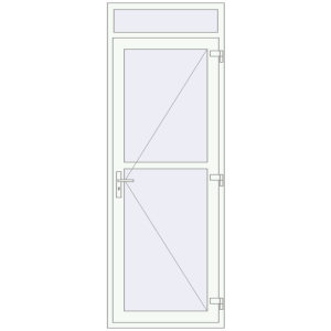 Купити Внутрішні двері 900x2500 мм REHAU Т94/60 Білий (RAL 9016) з двох сторін