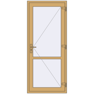 Купити Внутрішні двері 900x2100 мм Altest RAL 1002 Sand yellow з двох сторін