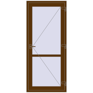 Купити Внутрішні двері 900x2050 мм REHAU Т94/60 WALNUT з двох сторін