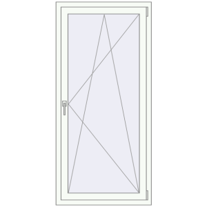 Купити Вікна 800x1700 мм REHAU Euro 60 Білий (RAL 9016) з двох сторін