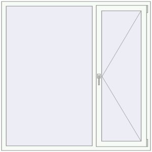 Купити Вікна 1600x1600 мм REHAU Euro 70 Білий (RAL 9016) з двох сторін