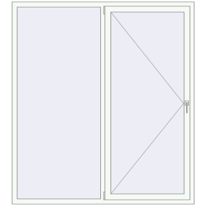 Купити Вікна 1800x2000 мм REHAU Euro 70 Білий (RAL 9016) з двох сторін