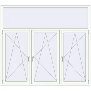 Купити Вікна 2000x1800 мм REHAU Euro 60 Білий (RAL 9016) з двох сторін