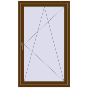 Купити Вікна 900x1500 мм REHAU SYNEGO MD WALNUT з двох сторін