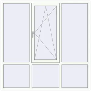 Купити Вікна 1800x1800 мм REHAU Euro 70 Білий (RAL 9016) з двох сторін