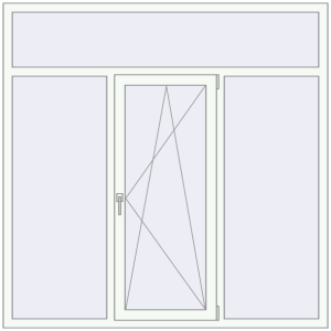 Купити Вікна 1800x1800 мм REHAU Euro 70 Білий (RAL 9016) з двох сторін