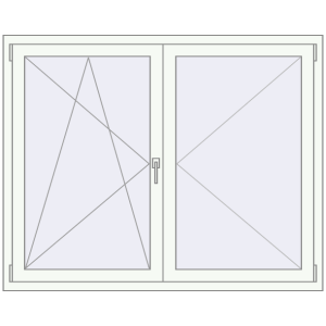Купити Вікна 1500x1200 мм REHAU Euro 60 Білий (RAL 9016) з двох сторін