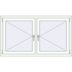 Купити Вікна 1440x820 мм REHAU Euro 60 Білий (RAL 9016) з двох сторін