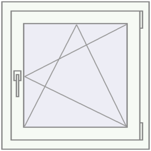 Купити Вікна 700x700 мм REHAU Brillant-Design Білий (RAL 9016) з двох сторін