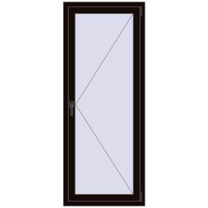 Купити Вікна 700x1750 мм REHAU SYNEGO MD BLACK_BROWN з двох сторін