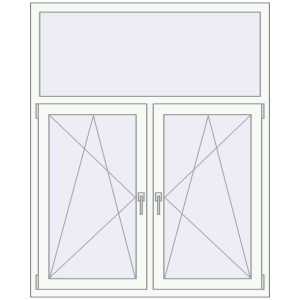 Купити Вікна 1300x1600 мм REHAU Brillant-Design Білий (RAL 9016) з двох сторін