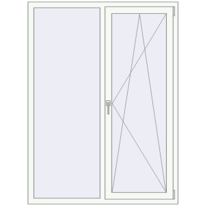 Купити Вікна 1250x1750 мм REHAU Euro 70 Білий (RAL 9016) з двох сторін