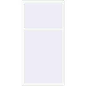 Купити Вікна 1000x2000 мм Altest Pony 375 RAL 9016 Traffic white з двох сторін