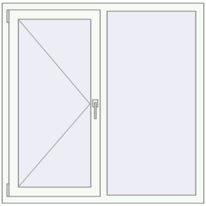 Купити Вікна 1250x1240 мм REHAU Euro 70 Білий (RAL 9016) з двох сторін