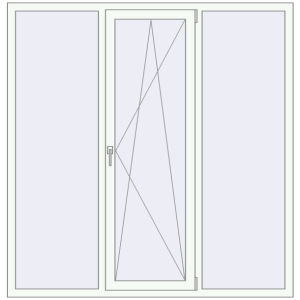 Купити Вікна 1749x1800 мм REHAU Euro 60 Білий (RAL 9016) з двох сторін