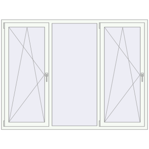 Купити Вікна 2000x1500 мм REHAU Euro 60 Білий (RAL 9016) з двох сторін