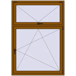 Купити Вікна 1200x1700 мм REHAU Brillant-Design GOLDEN OAK з двох сторін