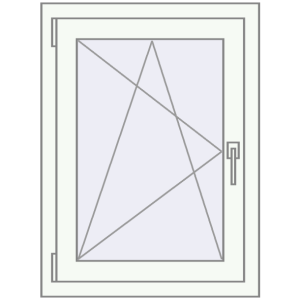 Купити Вікна 580x810 мм REHAU Brillant-Design Білий (RAL 9016) з двох сторін