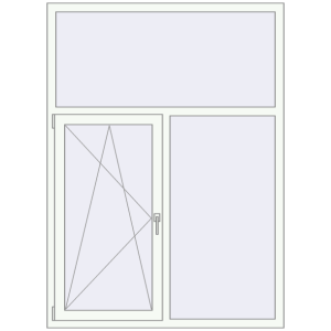 Купити Вікна 1350x1850 мм REHAU Euro 70