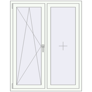 Купити Вікна 1150x1450 мм REHAU Euro 70 Білий (RAL 9016) з двох сторін